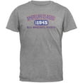 thumbnail image 1 of Classic American 1945 Funny Light Heather Grey Adult T-Shirt - Medium, 1 of 1