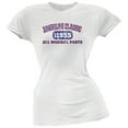 thumbnail image 1 of Classic American 1955 Funny White Juniors Soft T-Shirt - Large, 1 of 1