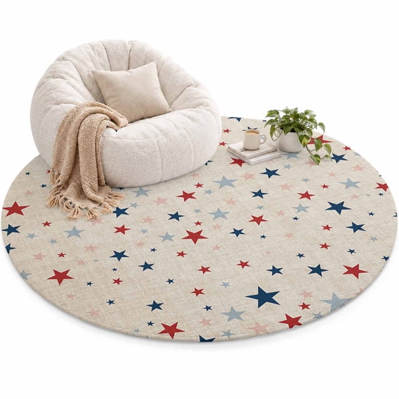 Classic American Area Rug 5', Flag Retro Style Soft Mat Non-Slip ...