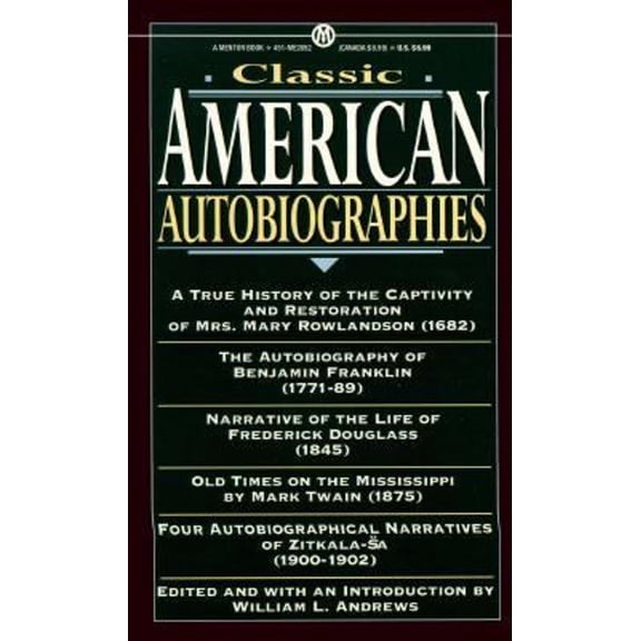 Pre-Owned Classic American Autobiographies (Mass Market Paperback) 0451628527 9780451628527