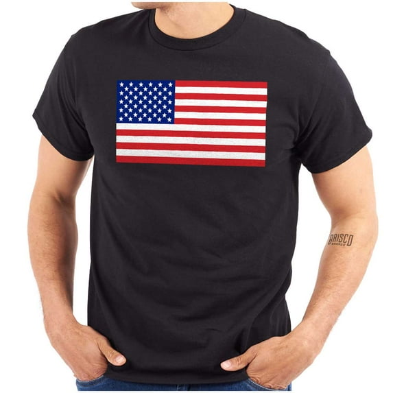 Classic American Flag USA Pride Men's Graphic T Shirt Tees Brisco Brands L