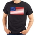 thumbnail image 1 of Classic American Flag USA Pride Plus Size Crewneck Graphic Tee Shirt Brisco Brands 4X, 1 of 6