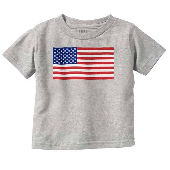 Classic American Flag USA Pride Toddler Boy Girl T Shirt Infant Toddler Brisco Brands 3T