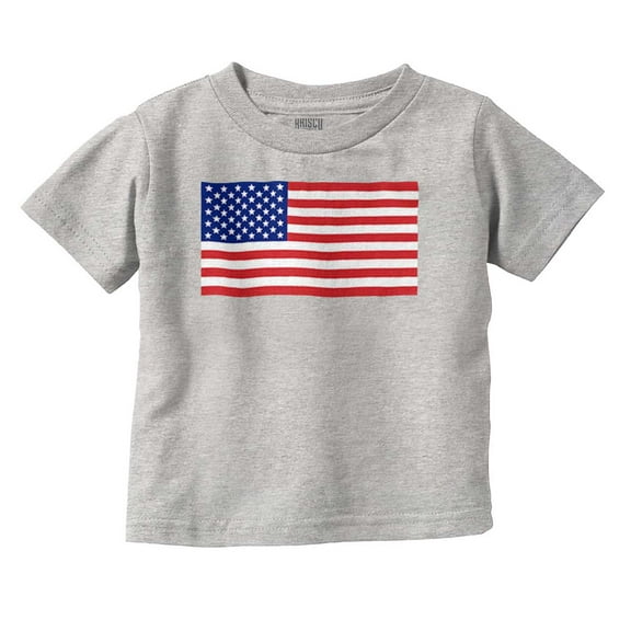 Classic American Flag USA Pride Toddler Boy Girl T Shirt Infant Toddler Brisco Brands 6M