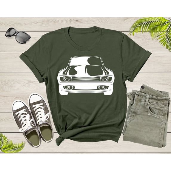 Classic American Muscle Car Graphic Gift For Men Women Kids T-Shirt Vintage Old Car Lover T Shirt for Boys Girls Teens Summer Tshirt