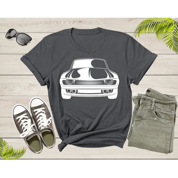 Classic American Muscle Car Graphic Gift For Men Women Kids T-Shirt Vintage Old Car Lover T Shirt for Boys Girls Teens Summer Tshirt