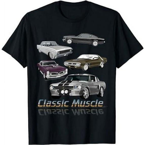 Classic American Muscle Cars Vintage Gift T-shirt