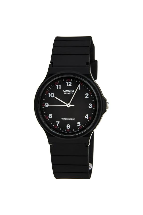 Classic Analog Water Resistant Watch w/ Resin Band - MQ24 - 10 Styles