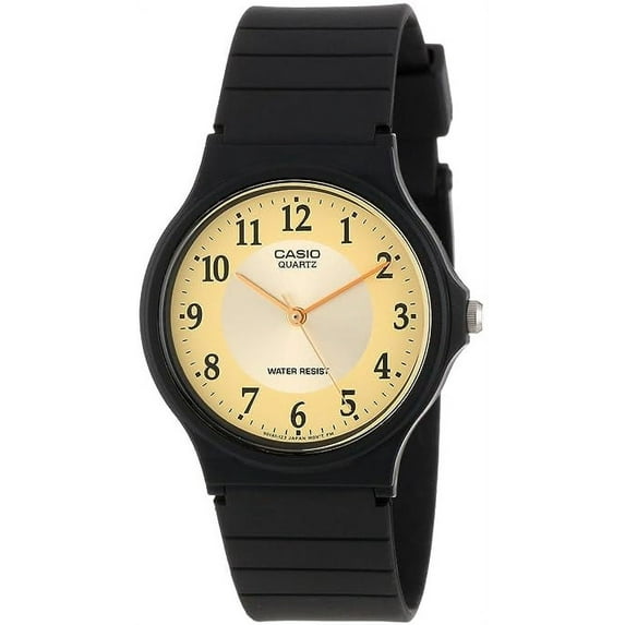 Classic Analog Water Resistant Watch w/ Resin Band - MQ24 - 10 Styles