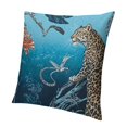 thumbnail image 1 of Classic Animal Embroidered Throw Pillow Cover Forest Leopard Monkey Birds Pattern Decorative, 1 of 5