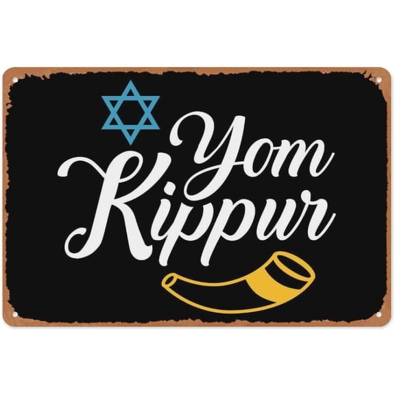 Classic Animation Film And Television Poster Metal Tin Sign Plaque Yom Kippur, Inspirational Wall Art For Home Office Living Room Decor 8x12inch