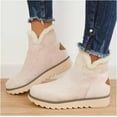 thumbnail image 1 of Classic Anti-Slip Ankle Snow Booties Warm Fur Lining Boots Keep Warm, Cold Resistant - Various Styles are Available, 1 of 7