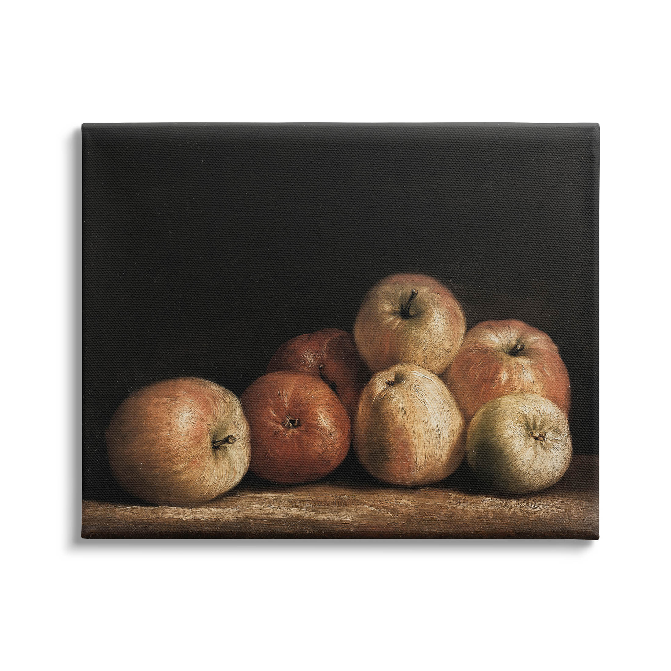 Classic Apple Vintage Still Life Food & Beverage Painting Gallery Wrapped Canvas Print Wall Art