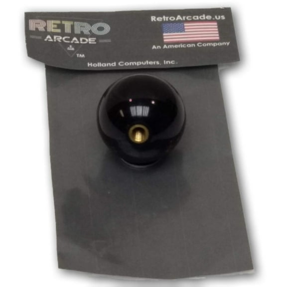 Classic Arcade Joystick Ball Top - BLACK