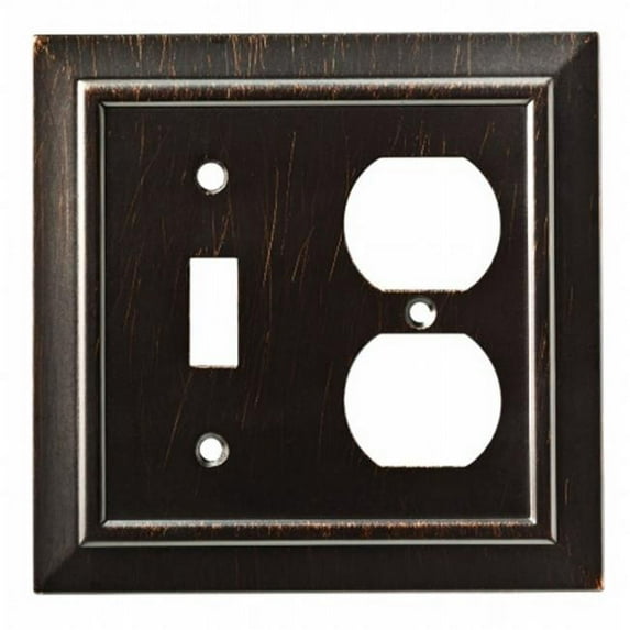 Classic Architecture Switch-Duplex Wall Plate, Switch Plate & Cover - Venetian Bronze