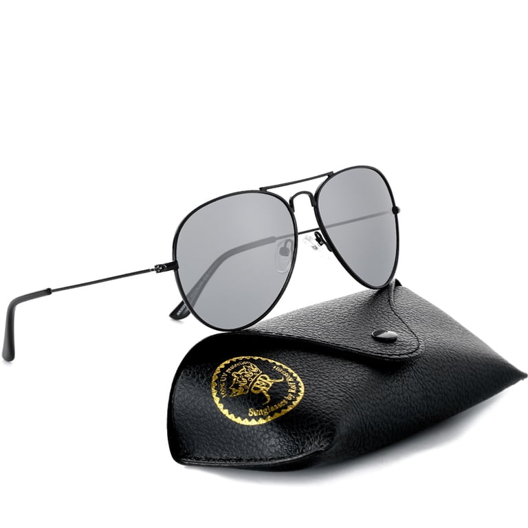 Trendy Polarized Aviator Sunglasses, Metal Frame, UV400 Protection Amazon.com: KIOYTLIK Trendy Polarized Aviator Sunglasses for  main image 2