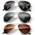thumbnail image 1 of KALIYADI Classic Aviator Sunglasses for Men Women Driving Sun glasses Polarized Lens UV Blocking-3 Pack, 1 of 5