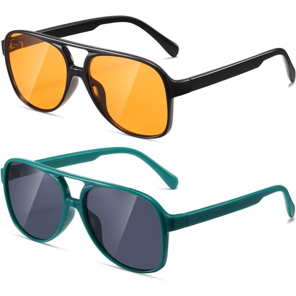 Classic  Aviator Sunglasses for Women Men Large Frame Retro 70s Sunglasses