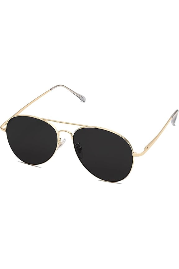 Classic Aviator Sunglasses for Women Men Metal Spring Hinges SJ1030