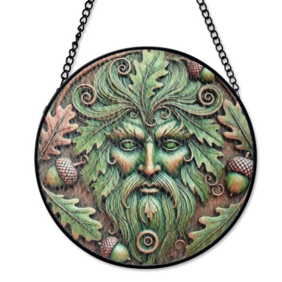 Classic BBQ Grilling Zone Stained Glass Suncatcher Retro Kitchen Man Cave Barbecue Gift