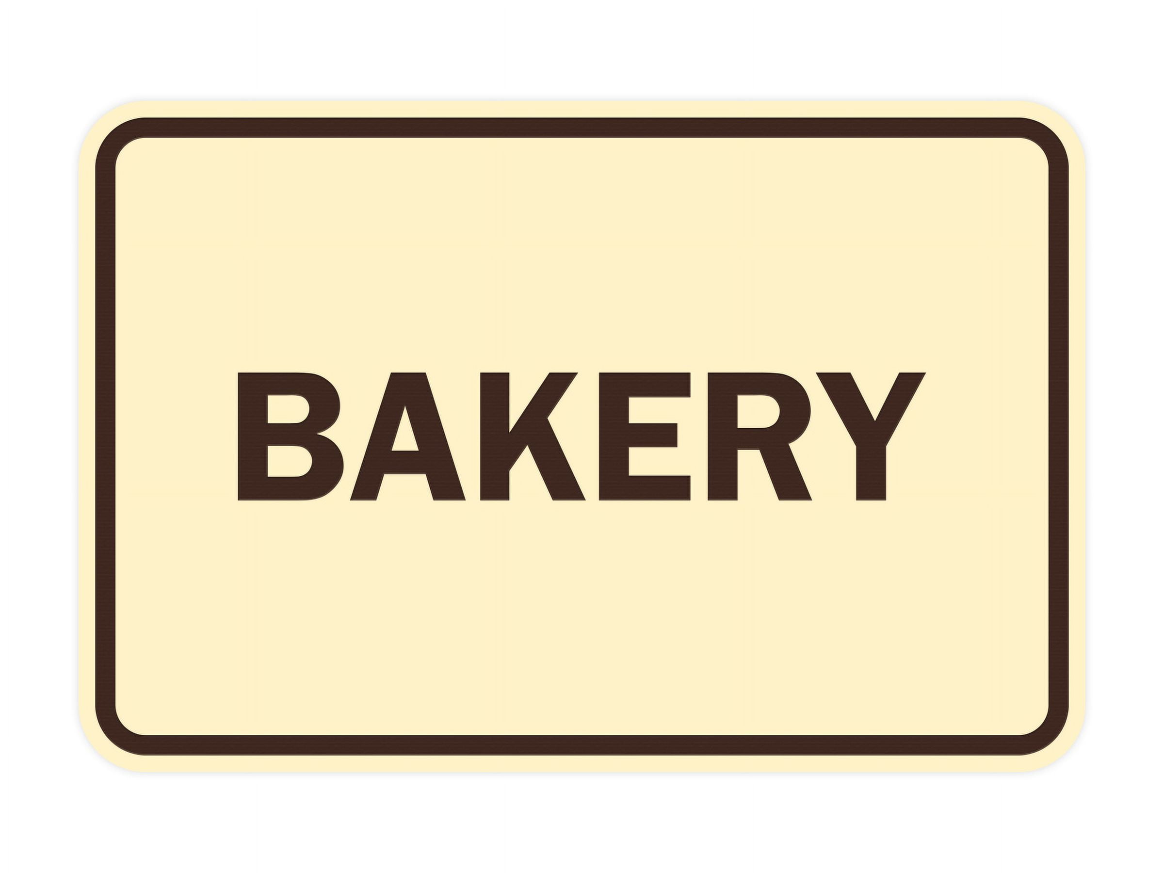 Classic Bakery Sign (Ivory/Dark Brown) - Small - Walmart.com