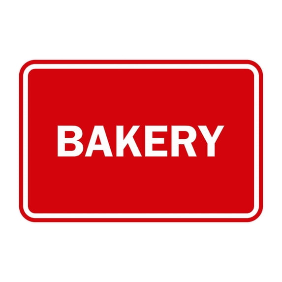 Classic Bakery Sign (Red) - Small