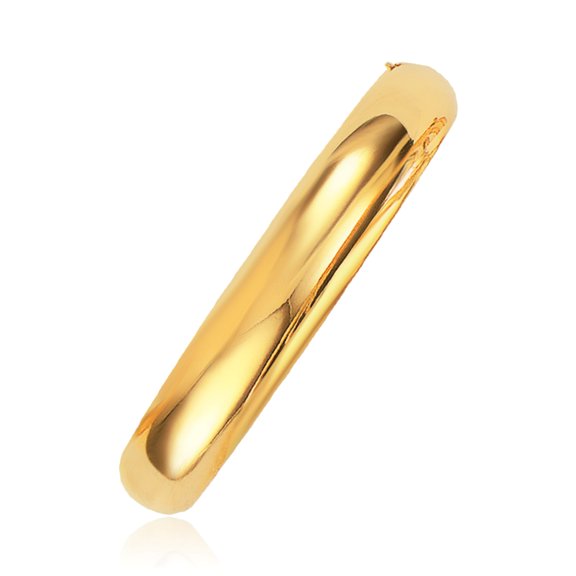 Classic Bangle in 14k Yellow Gold (10.0mm) 8 in