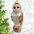 thumbnail image 1 of Classic Barn Owl Glass Christmas Ornament, 1 of 5