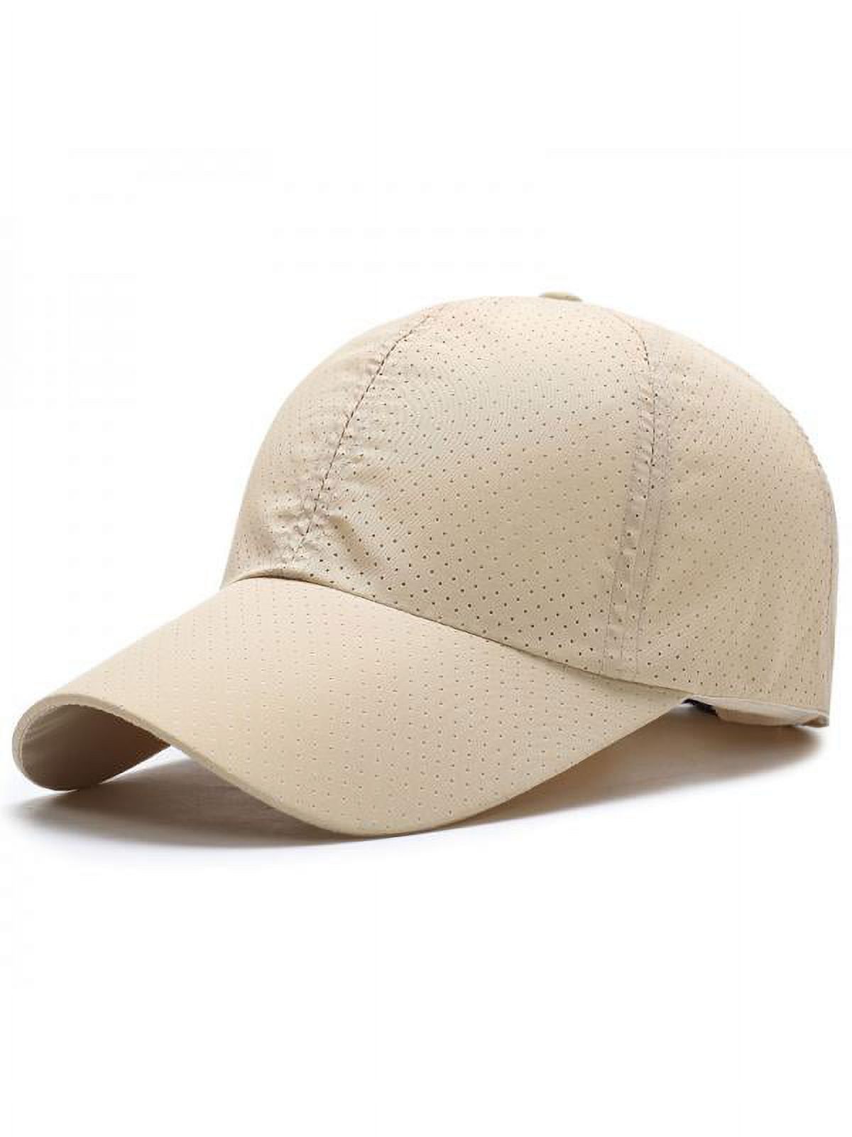 Women\'s Black Beige Mesh Washed Adjustable Fit Classic Comfortable Baseball Cap FURTALK Unisex Vintage Washed Unstructured Baseball Cap  main image 4