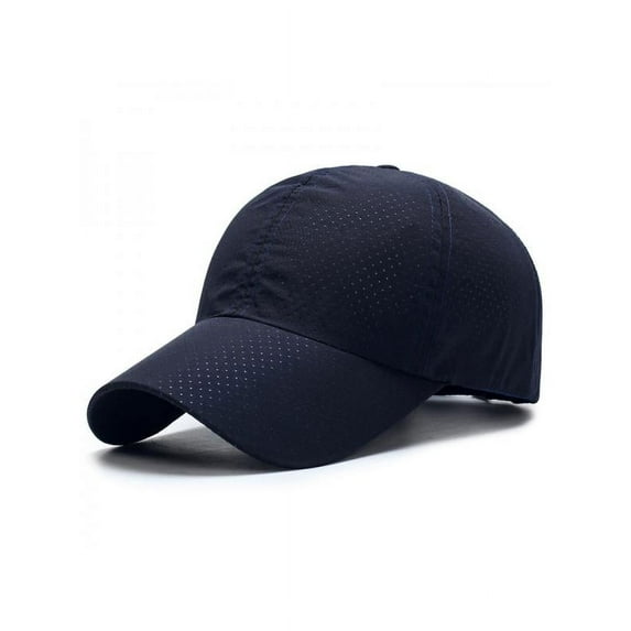 Classic Baseball Cap All Cotton Made Adjustable Fits Men Women Profile Black Hat