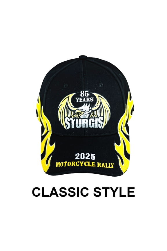 Classic Baseball Cap Motorcycle Rally Cap Athletic Hat Unisex One Size Adjustable