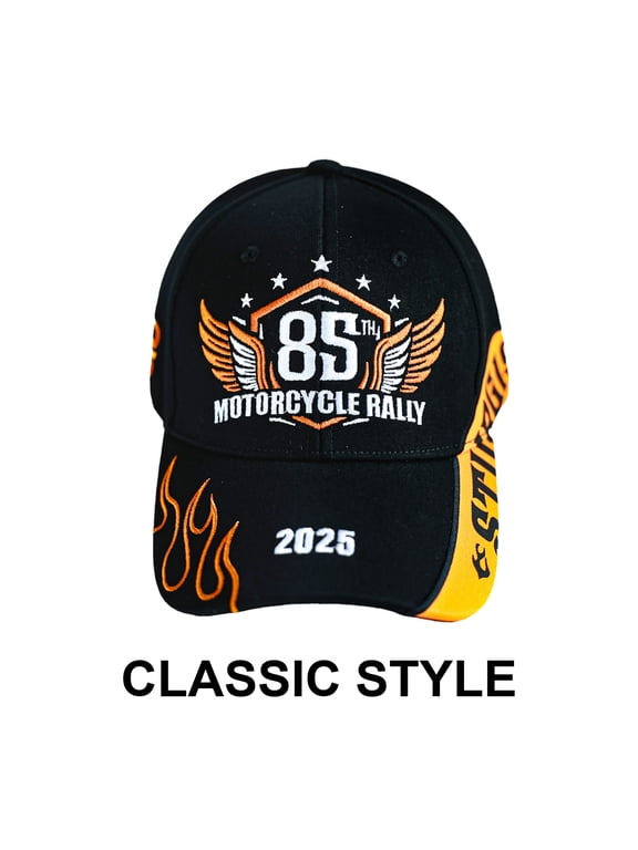 Classic Baseball Cap Motorcycle Rally Cap Athletic Hat Unisex One Size Adjustable