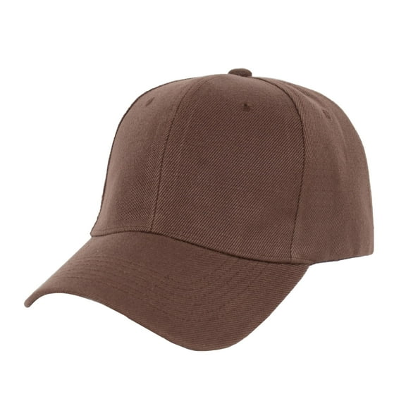 Classic Baseball Cap for Women Men Golf Dad Hat Solid Adjustable Plain Cap- Coffee
