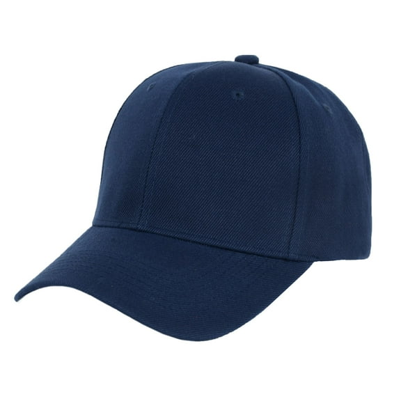 Classic Baseball Cap for Women Men Golf Dad Hat Solid Adjustable Plain Cap- Navy Blue