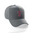 thumbnail image 1 of Classic Baseball Hat Custom A to Z Initial Team Letter, Charcoal Cap White Red Letter F, 1 of 5