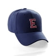 thumbnail image 1 of Classic Baseball Hat Custom A to Z Initial Team Letter, Navy Cap White Red Letter E, 1 of 4