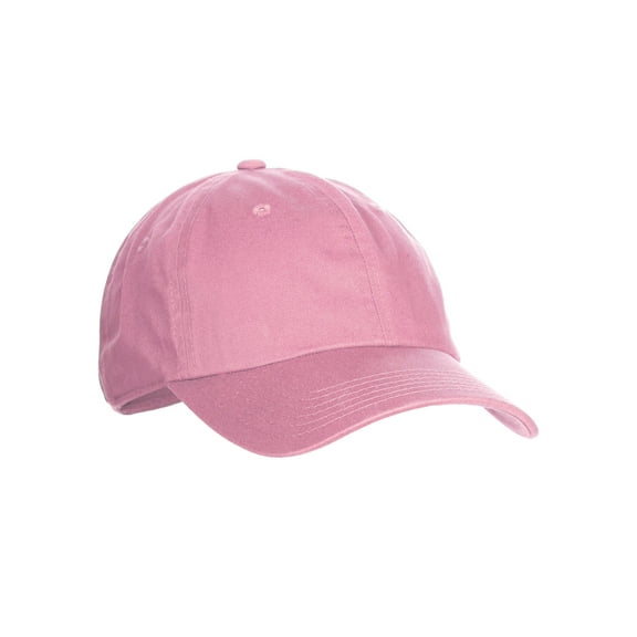 Classic Baseball Youth Kid Dad Hat Plain Cotton Low Profile Adjustable Cap - Pink, 10 yrs - 18 yrs