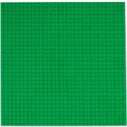Classic Baseplates 10" x 10" Stackable Brick Base Plate by Strictly Briks | 100% Compatible with All Major Brands | Baseplate for Building Towers, Tables & More | 1 Green Baseplate