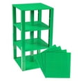 thumbnail image 1 of Classic Baseplates 6" x 6" Brik Tower by Strictly Briks | 100% Compatible with All Major Brands | Building Bricks for Towers and More | 4 Green Stackable Base Plates & 30 Stackers, 1 of 9