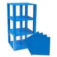 thumbnail image 1 of Classic Baseplates 6" x 6" Brik Tower by Strictly Briks | 100% Compatible with All Major Brands | Building Bricks for Towers and More | 4 Blue Stackable Base Plates & 30 Stackers, 1 of 7