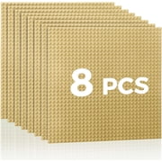 Classic Baseplates Building Plates-8 Pack 10 x 10 Building Boards,100% Compatible with All Major Brands and Activity Table, Creative Platforms Mats for Toy Bricks,Sand