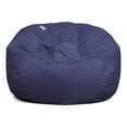 thumbnail image 1 of Big Joe Classic Bean Bag Chair for Kids Bedroom and Reading Nook, Easy-Clean Navy, Durable Nylon Polyester Blend, 2 feet Refillable, 1 of 8