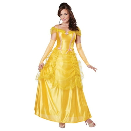 Classic Beauty Yellow Dress Adult Costume