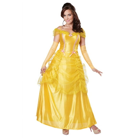 Classic Beauty Yellow Dress Adult Costume