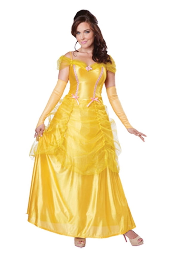 Classic Beauty Yellow Dress Adult Costume