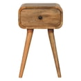 thumbnail image 1 of Classic Bedroom Nightstand With 1 Drawer In Oak-ish Tone And Solid Wood Brown Compact Design Oak Finish For, 1 of 6