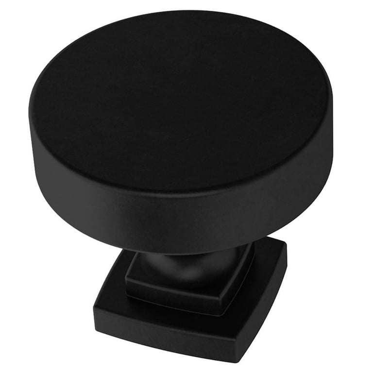 Classic Bell 1-1/4 in. (32mm) Matte Black Cabinet Knob (4-Pack) Classic Bell 1-1/4 in. (32mm) Matte Black Cabinet Knob (4-Pack)