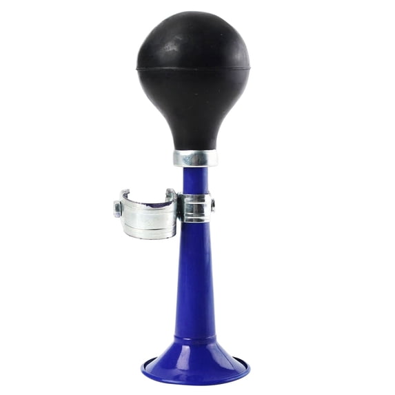 Classic Bicycle Air Horn, Loud Retro Rubber Squeeze Bugle Horn with Chrome Handlebar for Biking Accessories,Blue