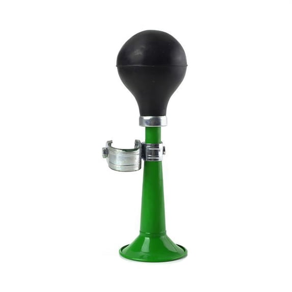 Classic Bicycle Air Horn, Loud Retro Rubber Squeeze Bugle Horn with Chrome Handlebar for Biking Accessories,Green