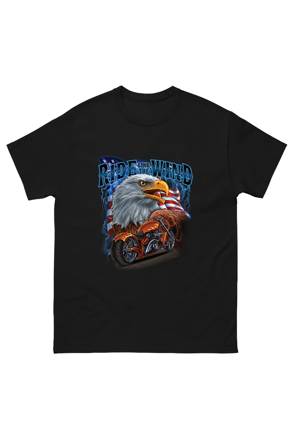 Classic Biker Harley Motorcycle Ride Freedom Art Unisex T-Shirt V11520